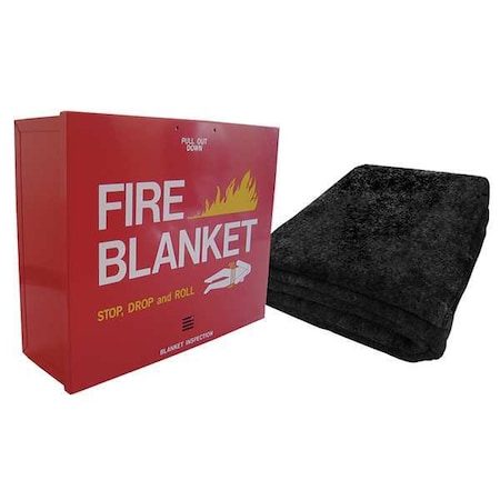 Zoro Select Fire Blanket, 5.2 ft W, 7 ft L, Gray BCCOL