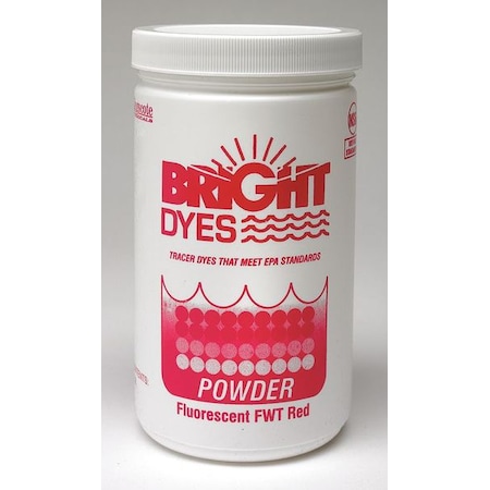 Bright Dyes Dye Tracer Powder, Fluorescent Red, 1 lb 105403