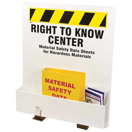 Brady Right to Know Center, Right-To-Know Center, Acrylic, 24 in W, 30 in H RK373E