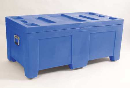 MYTON INDUSTRIES Blue Bulk Container, Plastic, 16.5 cu ft Volume Capacity S0-5524-2BLUE