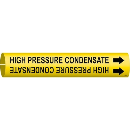 Brady Pipe Marker, High Pressure Condensate, Yel, 4076-B 4076-B