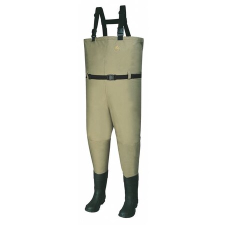 Pro-Line Chest Waders, Plain Toe, 10, Tan, PR 42102 10 | Zoro