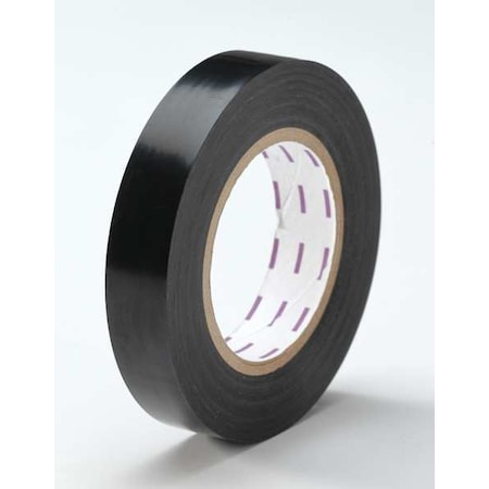 Zoro Select Floor Marking Tape, vinyl, No Legend, Black, 1 in W., 5 mil Thickness 3YRY8