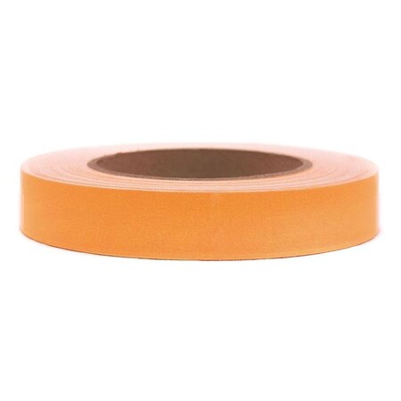 Roll Products Masking Tape, 1 in W x 60 yd L, 6 mil Thick, Orange, Rubber Adhesive 23023OR