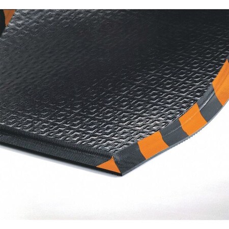 Andersen Black with Orange Border Static Dissipative Mat 1/2" Thick 466030023000