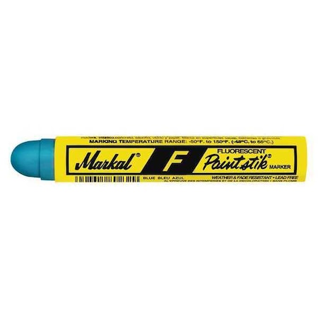 Markal Paint Crayon, Large Tip, Fluorescent Blue Color Family, 12 PK 82835
