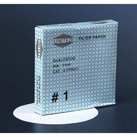 Zoro Select Filter Paper, 11 Cm, Pk100 FPR011