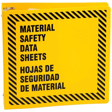 Brady Binder, Material Safety Data Sheets/Hojas de Seguridad de Material, 11 5/8 in W, 11 5/8 in H BR758Y