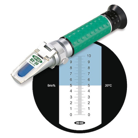 Vee Gee Refractometer, 0 to 10 perc Brix BX-10