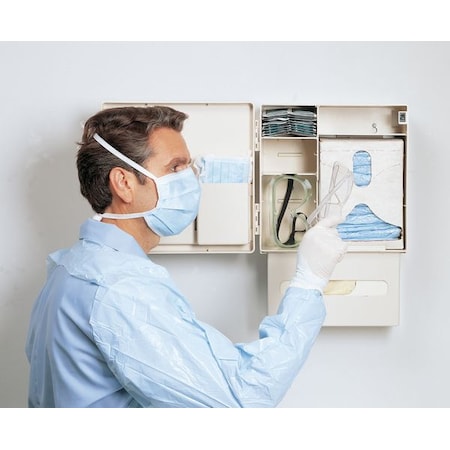 Tidi Products Glove Dispenser, ABS, Holds Glove Box Holder For 5 qt. And 3 gal. , Beige 9GAD2