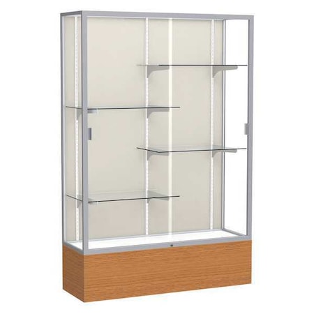 Ghent Display Case, Carmel Oak, 72X48X16", Depth (In.): 16 2074PB-SN-MK
