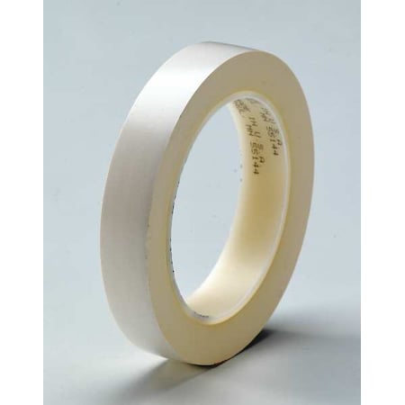 3M Floor Marking Tape, vinyl, No Legend, White, 3/4 in W., 5.2 mil Thickness 471