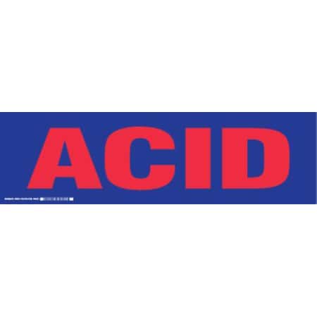 Brady Cabinet Label, 7 In. H, 24 In. W, 60261 60261