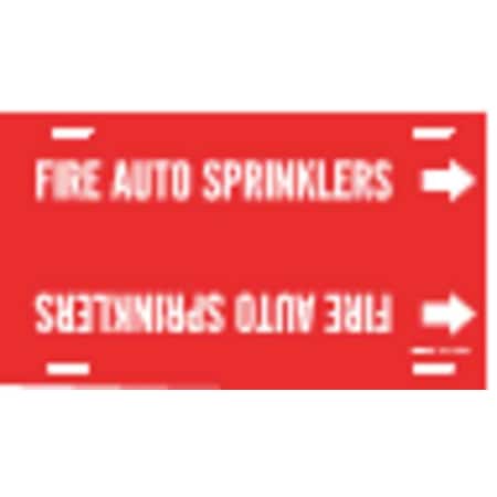 Brady Pipe MarkeFire AutoSprinklers, 10to15 In 4059-H