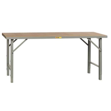 Little Giant Bolted Work Table, Particleboard, 72" W, 28" to 42" Height, 3000 lb., Folding WFH-3672-AH