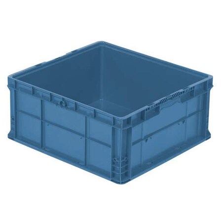 Orbis Straight Wall Container, Blue, Polyethylene, 24 in L, 22 1/2 in W, 10 3/4 in H NSO2422-11 BLUE