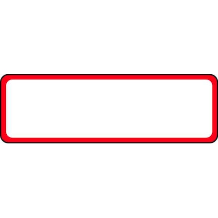 Harris Industries Label, 7/8 In. H, 2-7/8 In. W, PK500, LB132321 LB132321