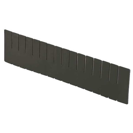 Lewisbins Plastic Divider, Black, 20 5/8 in L, 4 7/16 in H DV2250 XL