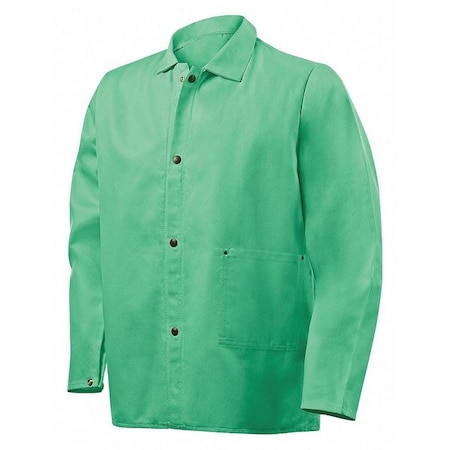 STEINER Cotton Jacket, Flame Resist, 30", Green, 4XL 1030-4X