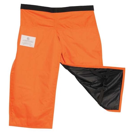 Swedepro Chain Saw Chaps, Orange, 32 In. L, Nylon 213832