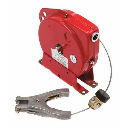 Zoro Select Retractable Grounding Wire, 20 ft, Spring R20