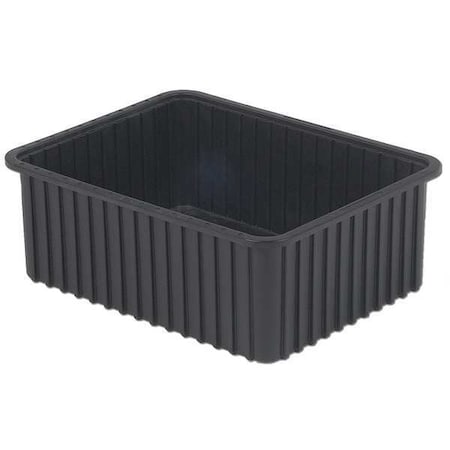Lewisbins Polyethylene, Divider Box, Black, 22 3/8 in L, 6 in H DC3060-SXL    BUY 4S