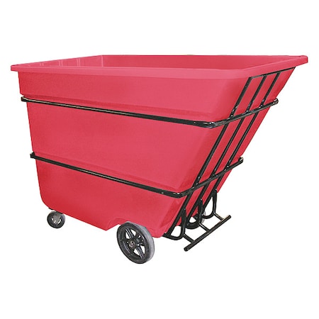 Zoro Select Tilt Truck, Heavy-Duty, 1-3/4 cu. yd, Red 1.7CU-HD RED