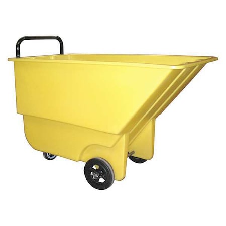 Zoro Select Tilt Truck, 48 in, 26 in, Yellow, 275 lb 1/3CU-L YELLOW