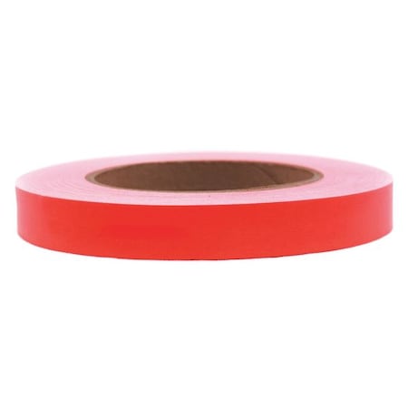Roll Products Masking Tape, 3/4 in W x 60 yd L, 6 mil Thick, Red, Rubber Adhesive 23022R