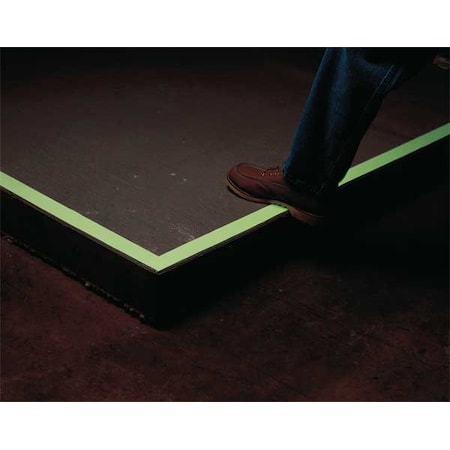 Zoro Select Floor Marking Tape, Antislip Polyester, Solid, White, 2 in W., 21 mil Thickness LB24902