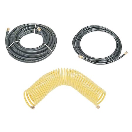 Msa Safety Air-Supply Hose, Neoprene, Brass, 50ft 455022