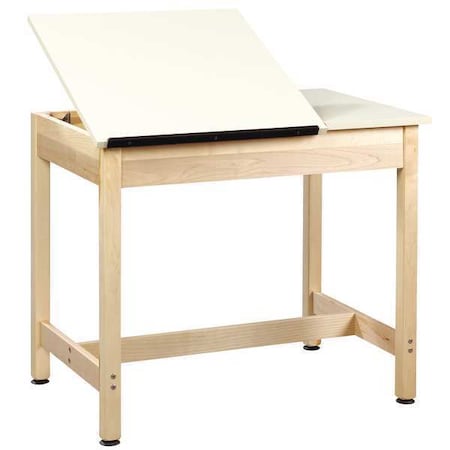 Diversified Spaces Art Table DRFTNG/ART TABLE, 24" D X 30" H, 36" W X Plastic Laminate, Almond DT-9SA30