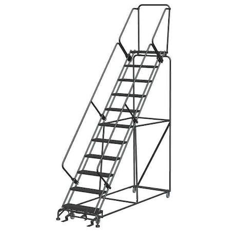 Ballymore 143 in H Steel Rolling Ladder, 11 Steps, 450 lb Load Capacity SW1132P