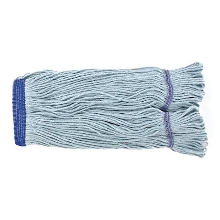 Odell 5 in String Wet Mop, 22 oz Dry Wt, Quick Change Connection, Looped-End, Blue, PET 1200M/BLUE