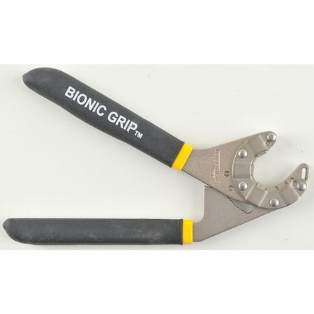 Zoro Select Plier Adj. Wrench, 8", 1/2" to 3/4", Black BG8N