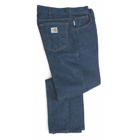 Carhartt Flame Resistant Pants, 25 cal/sq cm, 14.5 oz Cotton/Nylon FRB160 DNM 34 32