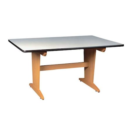 Diversified Spaces Art Table ART/PLANNING TABLE LAMINATE TOP W/OU, 42" D X 30" H, 60" W X Laminate, Maple PT-62P