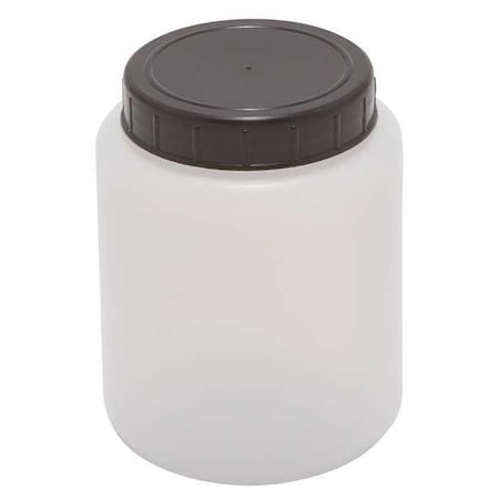 Dynalon HDPE CYLNDRCL JAR W/CAP 500ML, PK10 226415-0500