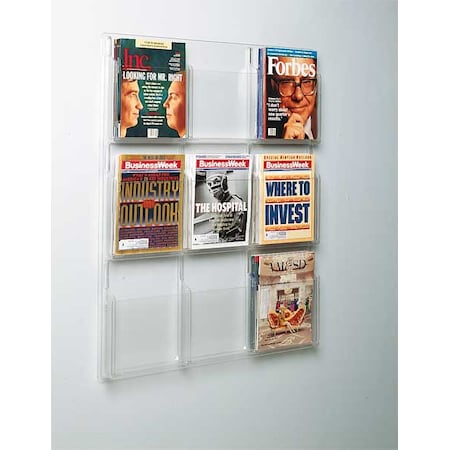 Safco Literature Organizer, 9 Magazine 5603CL