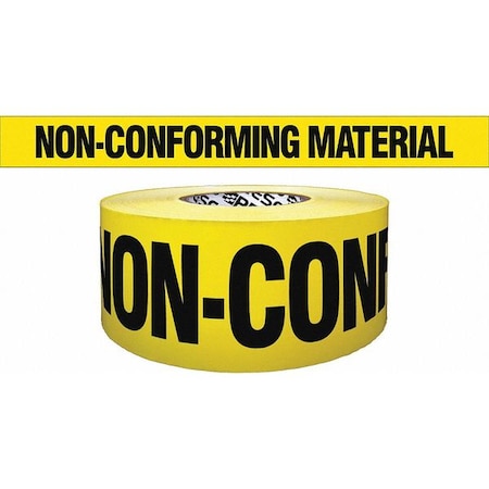 その他 Free! Zoro Select Barricade Tape, Non-Conforming Material, Yellow