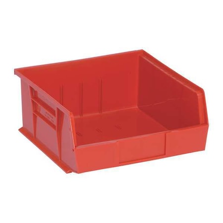 Quantum Storage Systems Hang & Stack Storage Bin, Polypropylene, Red, 5 in H, 11 in W, 10 7/8 in L QUS235RD