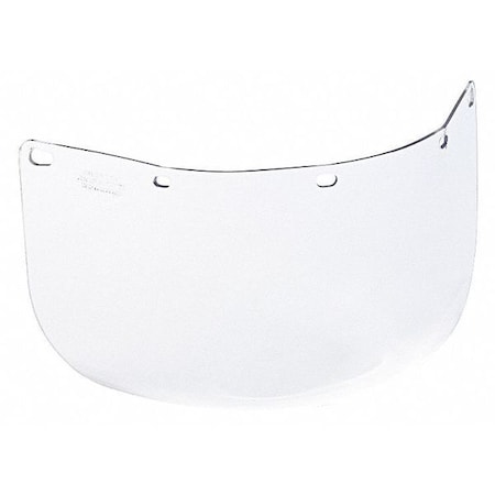 Bullard Face Shield Visor, For Use With Face Shield Clear, Uncoated Lens 680P