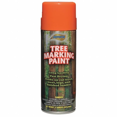 Aervoe Tree Marking Paint, 12 oz., Orange, Solvent -Based 620