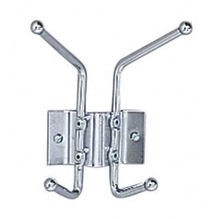 Safco 2 Hook Coat Rack, 7-1/16Hx6-1/2H, Chrome 4160