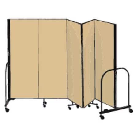 Screenflex Partition, 9 Ft 5 In W x 4 Ft H, Beige CFSL405-DO