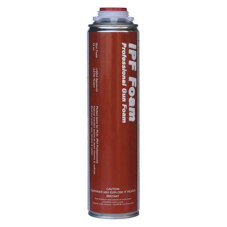 Todol Spray Foam Sealant, Gun Application Method 24 oz, Aerosol Can, Yellow, 7 percent Expansion Ratio IPF01