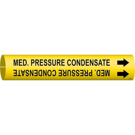 Brady Pipe Mrkr, Med. Pressure Condensate, 4 to6 4094-D