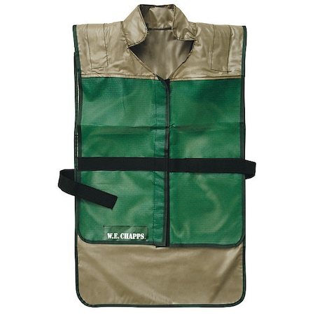 W.E. Chapps Vest, Butyl Rubber, Hook-and-Loop Closure, Gray/Green CSVM05