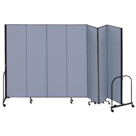 Screenflex Partition, 13 Ft 1 In W x7 Ft 4 In H, Blue CFSL747-DB