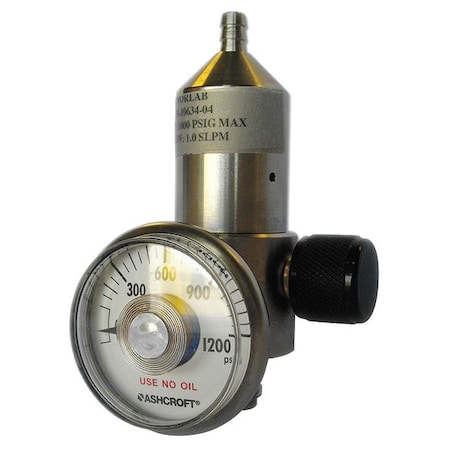 Zoro Select Gas Regulator, 1Lpm 518SS